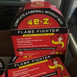 2”x 250 Ft. Fire Tape Mudless Drywall Joint Tape 