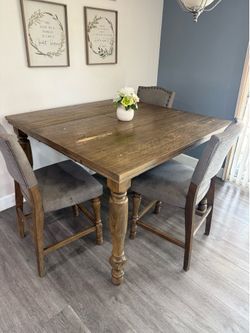 Dining table and chairs