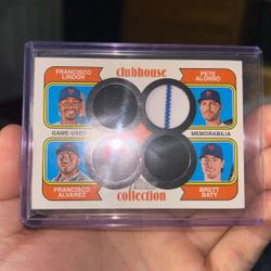 2023 Topps Heritage Clubhouse Collection Quad Relic Mets 08/10