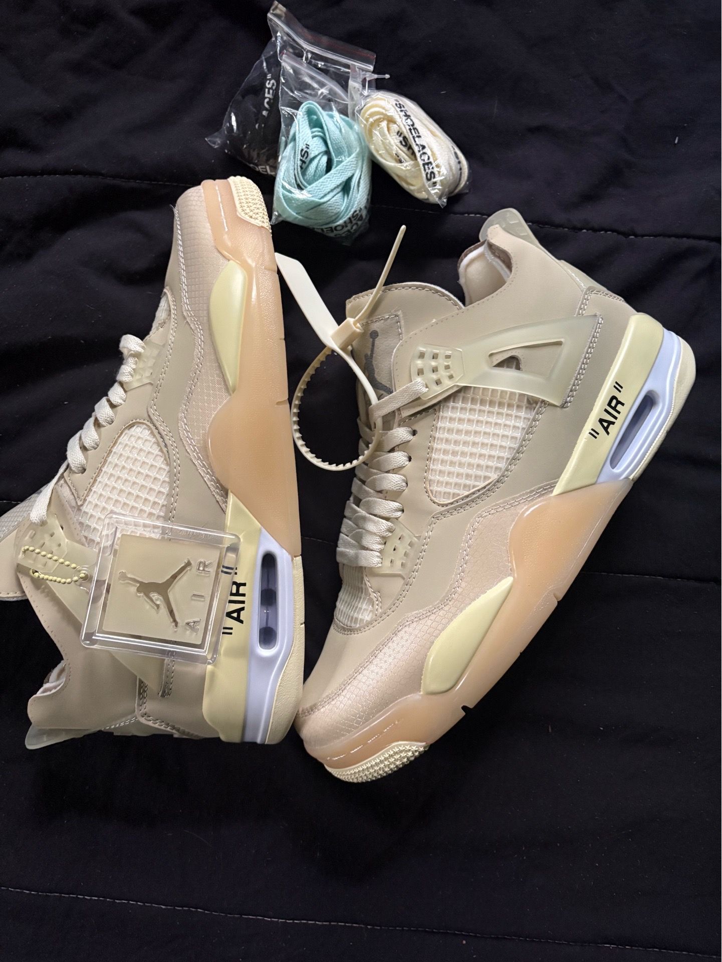Jordan 4 off white sail