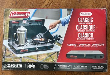 (New In Box) Coleman 20,000 BTU Two Burner Camp Stove