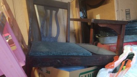 Small antique phone table