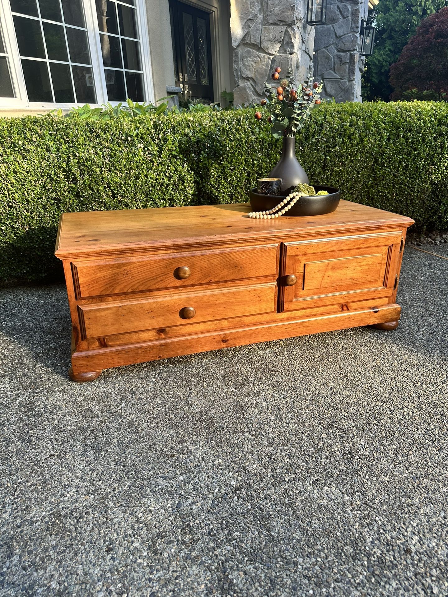 Solid Pine Coffee Table or TV Console