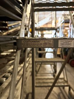 Have 3 Cotterman Industrial Rolling Ladder 450 lb ready to go