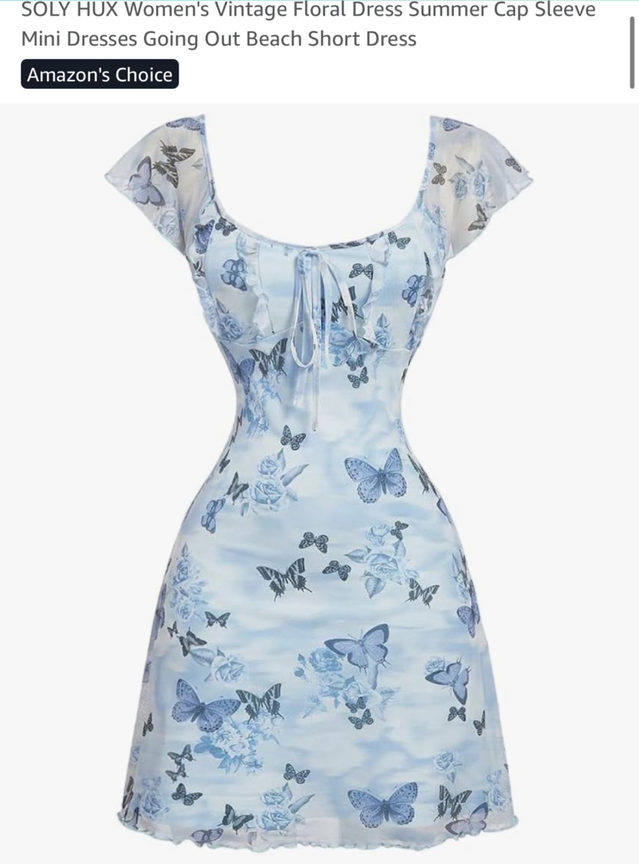 Butterfly Mini Dress