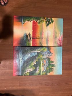 Beautiful oil canvas paintings from Okinawa japan