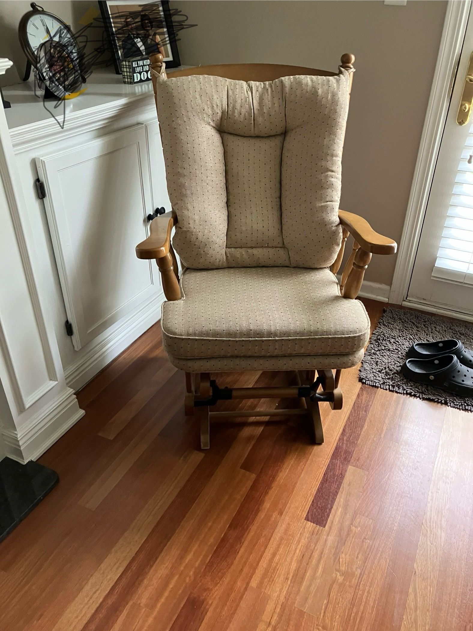 Wooden Rocker Gliding Chair