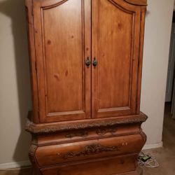 Wood Armoire 