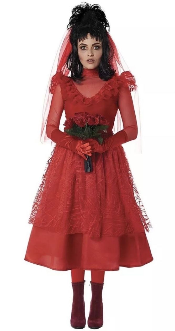Bride From Hell, Beetlejuice Lidia Costume Size M