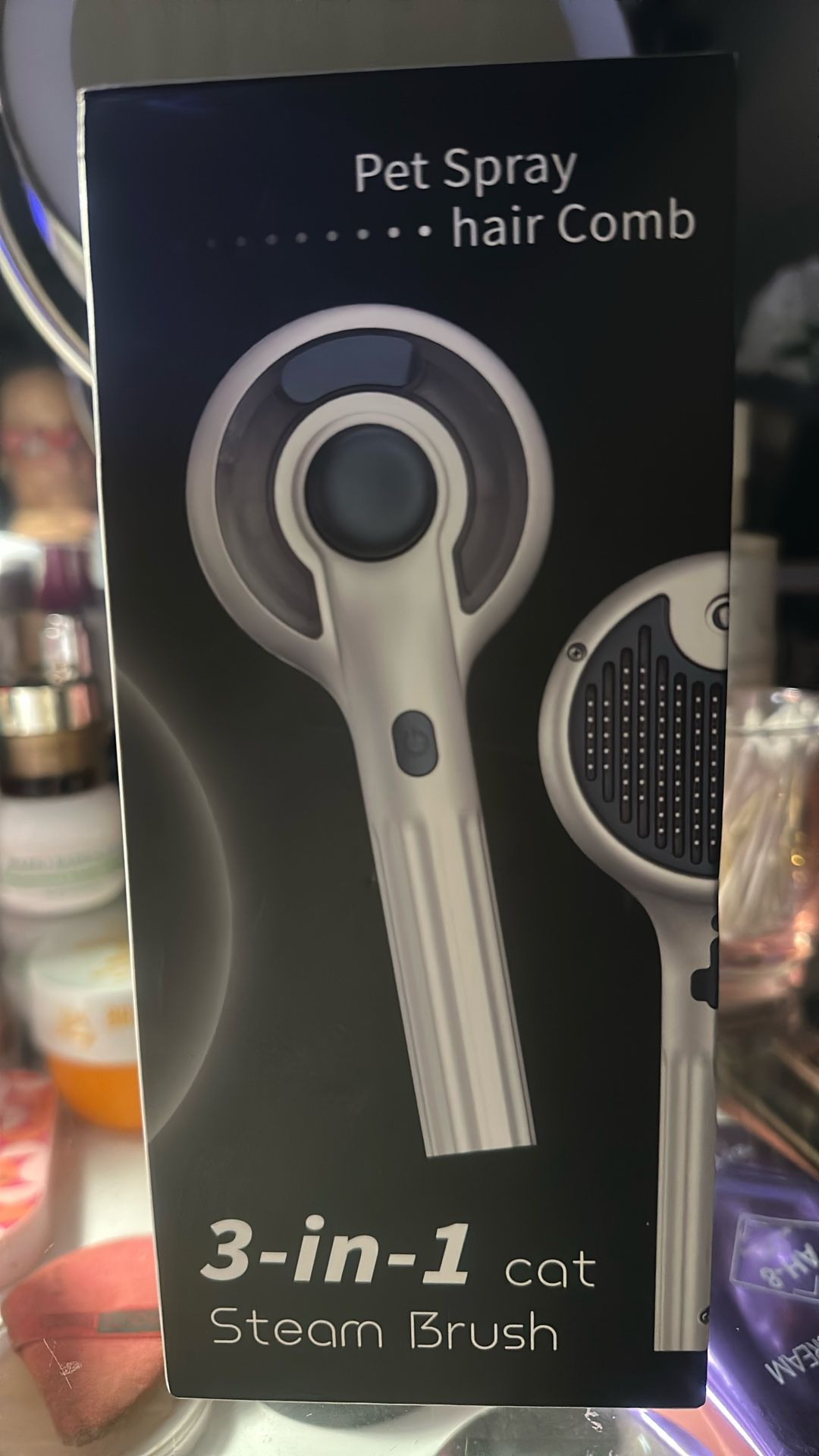 Dog and cat steam brush