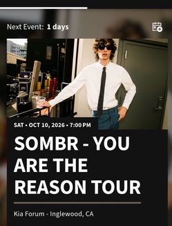 Sombr you are the reason tour tickets