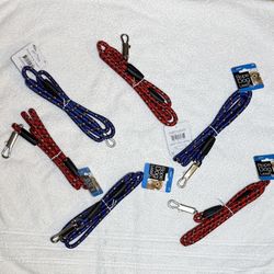 Red or Blue Rope Leash
