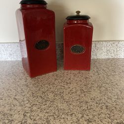 SET of 2 Pier 1 Imports Canisters 