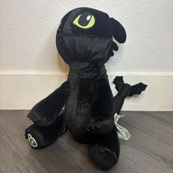 How To Train Your Dragon Toothless Plush Stuffed Animal Build A Bear 2014