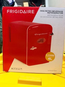 Frigidaire Mini Retro Beverage Refrigerator Red