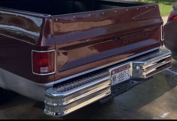 Square Body Rear Bumper From LMC Chrome