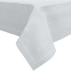 Paper Tablecloths for Rectangle Tables | 54” X 108” – 25 Pack | White Paper D...
