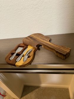 Hard Rock Hotel & Casino Guitar-Shaped Wooden Cutting Board