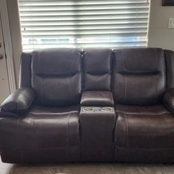 Double Glider Reclining Loveseat 