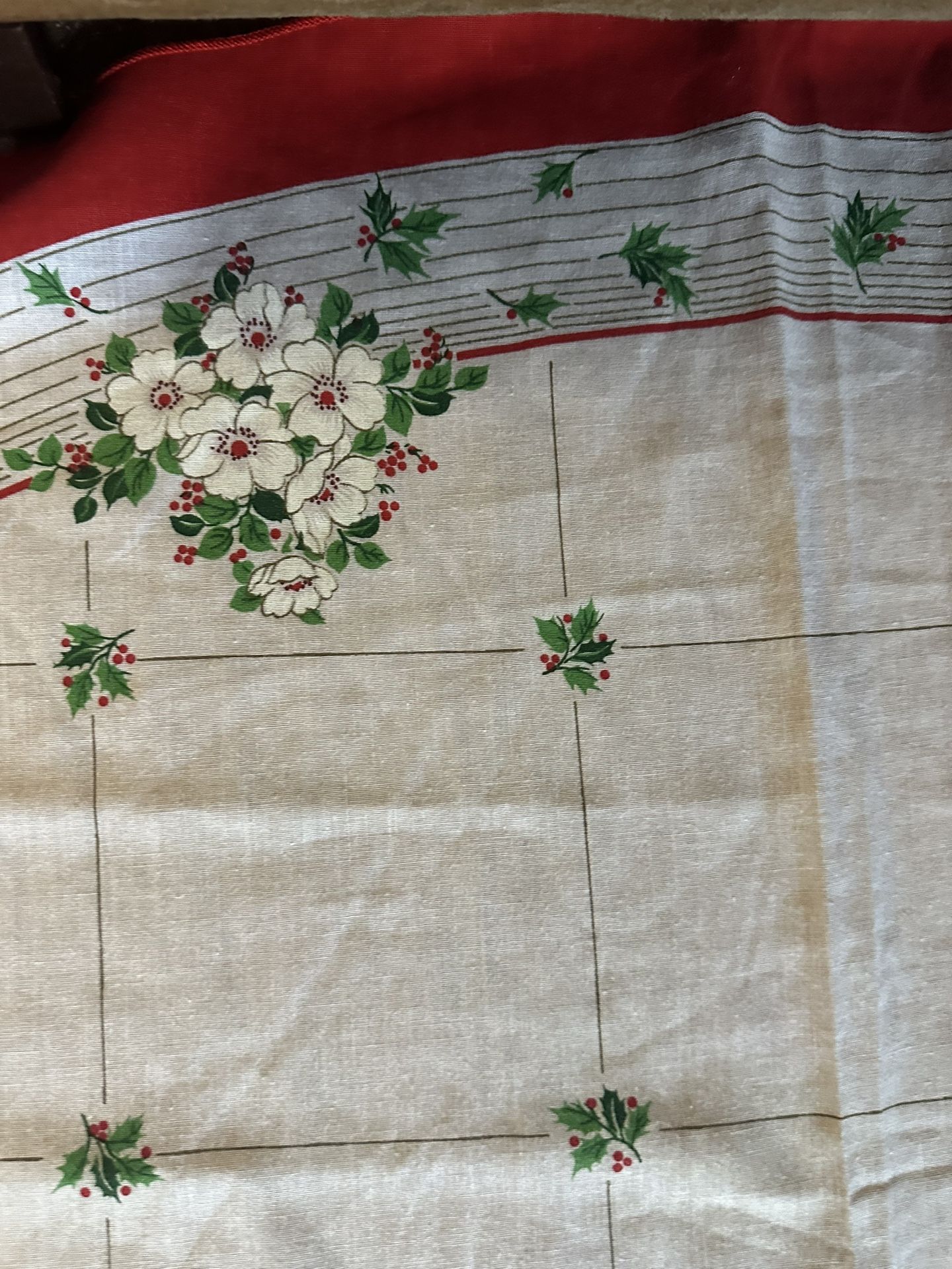 Beautiful oval tablecloth