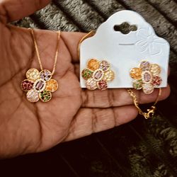 Multicolored Necklace Set