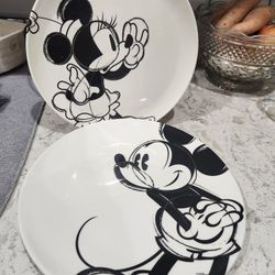 Mickey and Minnie Plates Zak Design 
