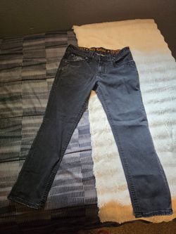 Rock revival black taper jeans 34-32