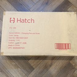 Hatch Grow changing pad and scale - white