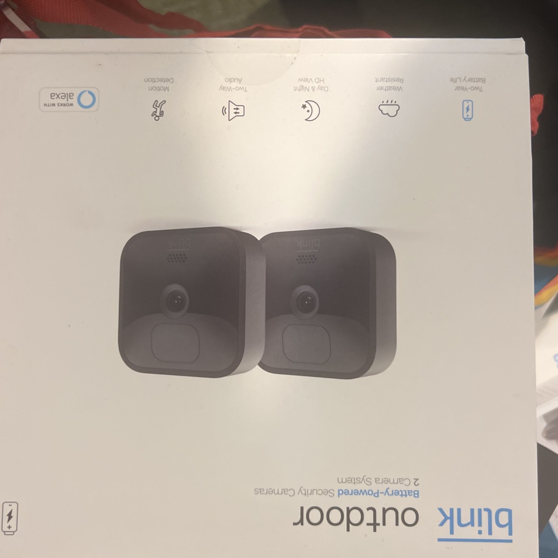 link Outdoor (3rd Gen) - wireless, weather-resistant HD security camera, two-year battery life, motion detection, set up in minutes – 2 camera system