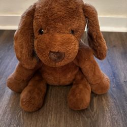 Animal Adventure Brown Puppy Dog 14” Stuffed Animal Soft Sitting Lab Retriever