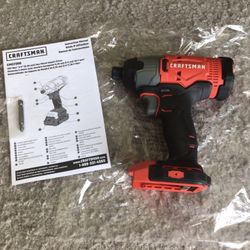 New Craftsman 20v Cordless Impact Driver 1/4 “ $60 ( Tool Only ) 