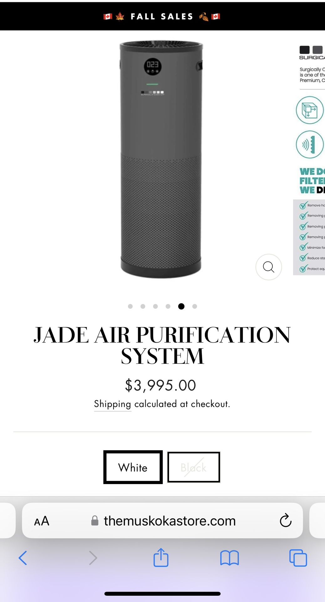 Surgically Clean Air- Jade Air Purifier