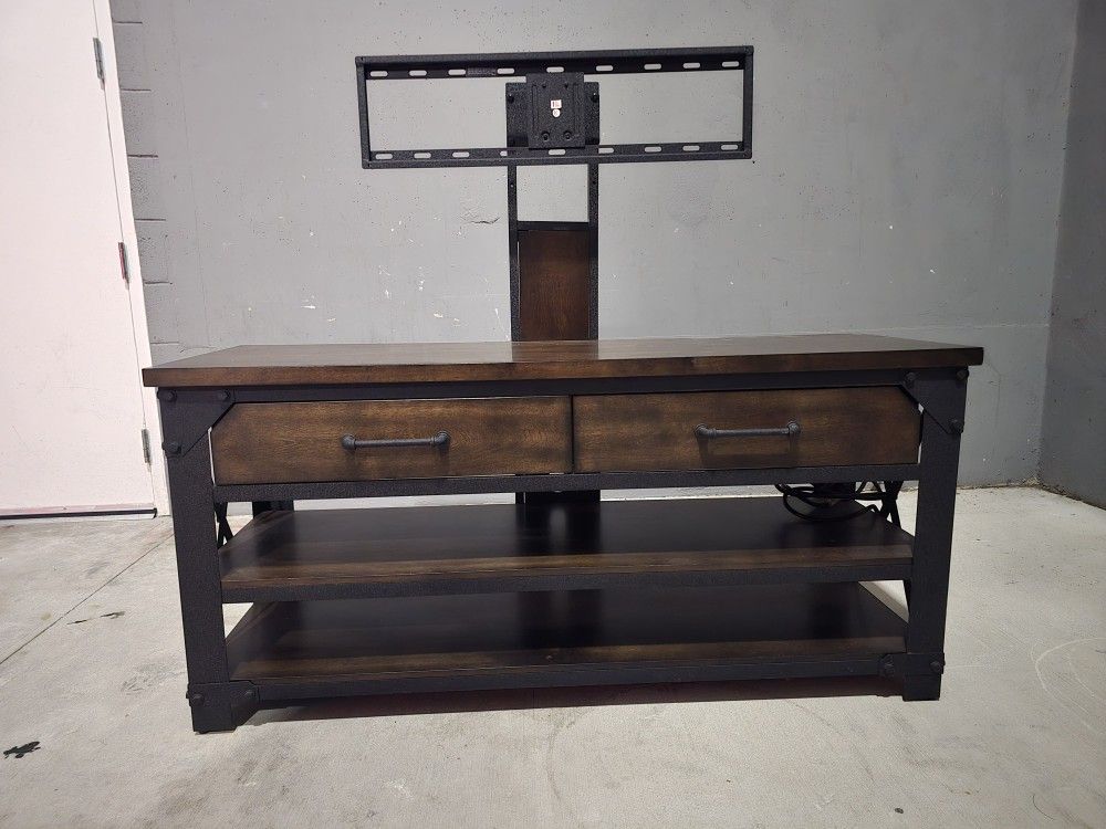 Tv Stand.  De Madera Y Metal. 