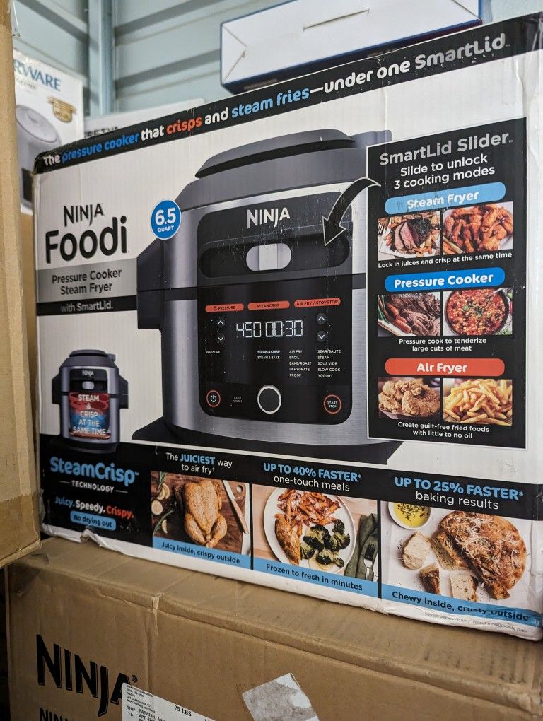 Ninja Foodie Pressure Cooker Steam Fryer New