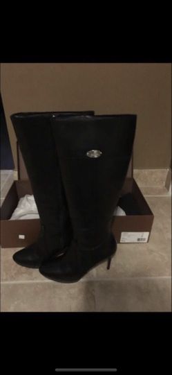 Coach Grace Semi Matte calf boot leather size 8