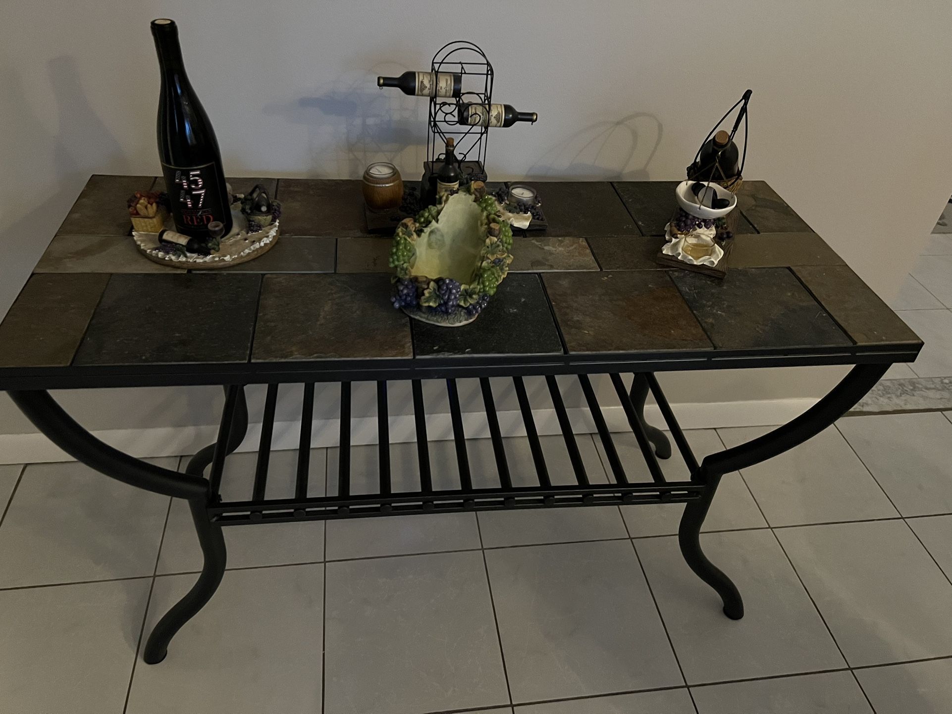 2 piece set side end table and coffee table