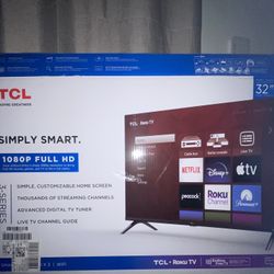 32 Inch TCL x Roku Smart TV