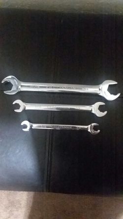 3 PIECE, CRAFTSMAN FLARE NUT WRENCHES, ASKING $20