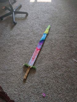 Pipe cleaner sword