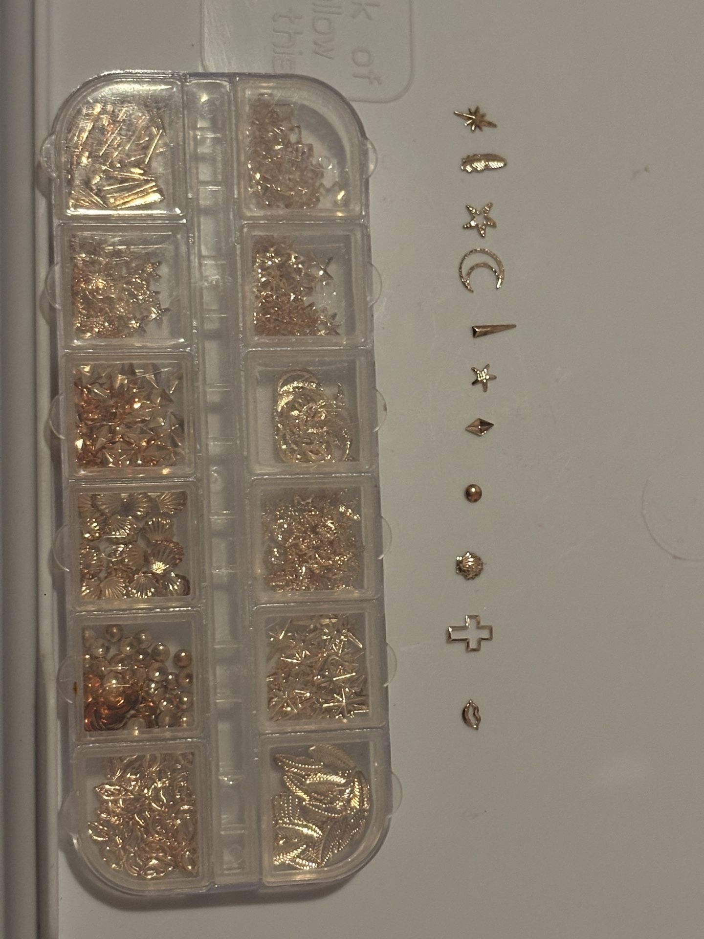 Glitter For Nails and Nail Gems.
