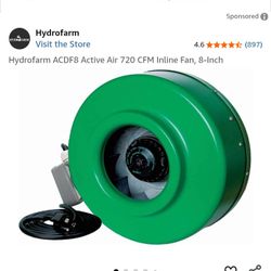 Hydrofarm 8-Inch Fan 