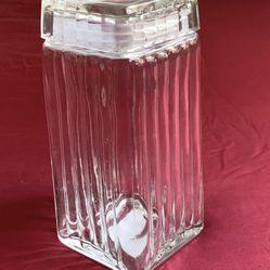 Beautiful Glass Canister/Jar