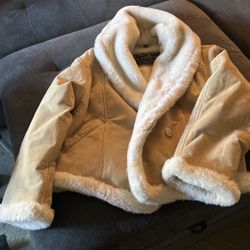 Express short Sway leather jacket for lined