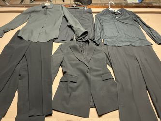 Vintage Theory Blazer, 3 Pairs Theory Dress Pants, Filson Shirt, And More