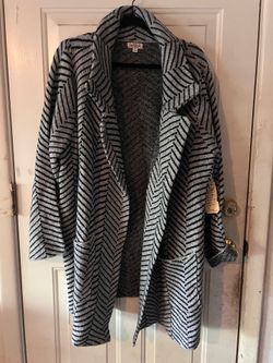 2x black and white herringbone jacket