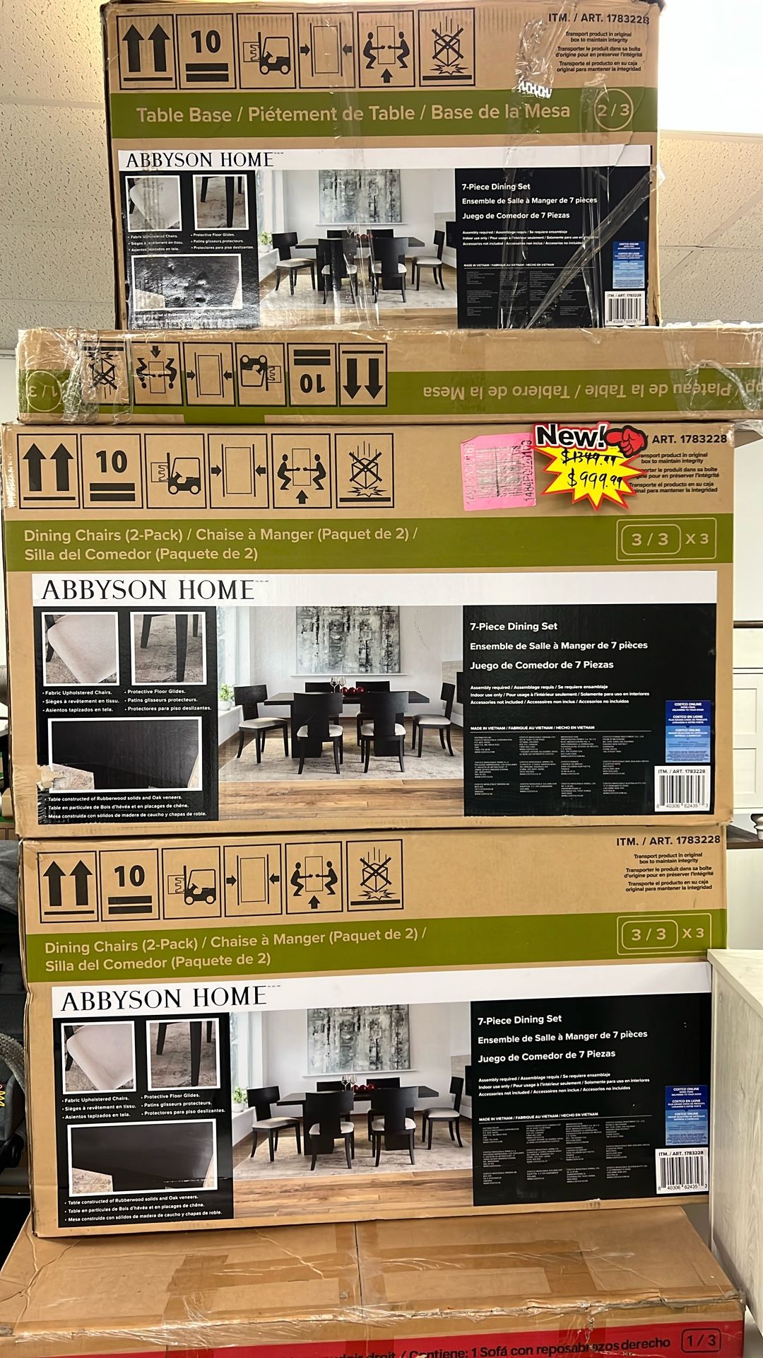 Dining table set