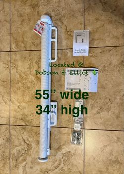 Cumbor white retractable gate