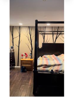 FREE (disassembled) Oak King Size 4 Poster Bed