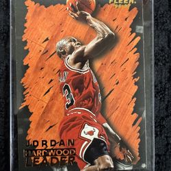1996-97 Fleer Jordan hardwood leader