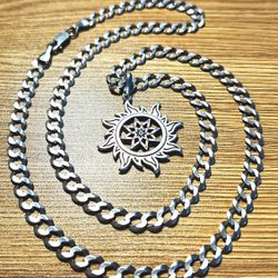 Silver,  Silver chain,   Silver pendant,   Silver chain and silver pendant